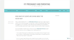 Desktop Screenshot of fitpregnancyandparenting.com