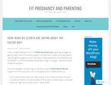 Tablet Screenshot of fitpregnancyandparenting.com